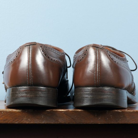 [SOLD] 🇨🇦 VTG Dack's 7E Chocolate Brown Wingtip Oxford - Picture 5 of 9